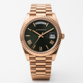 Rolex Day-Date 40 – Olive Green Dial   – 228235 – Fluted Bezel – President Bracelet