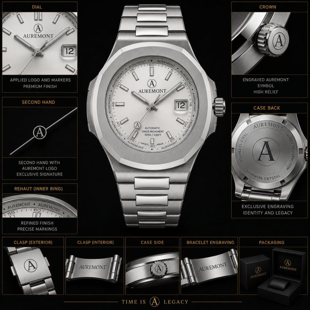 AUREMONT Prestige 41mm – Silver White