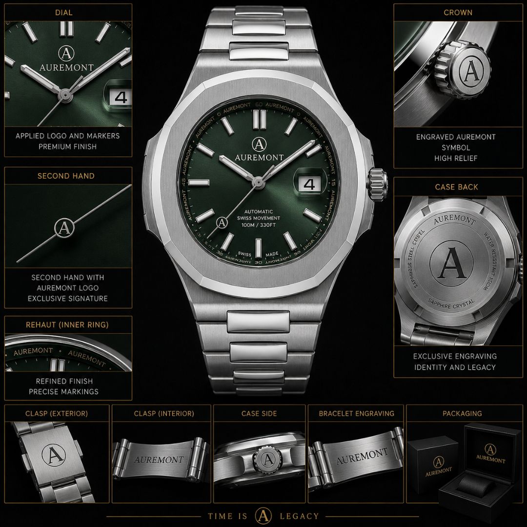 AUREMONT Prestige 41mm – Forest Green