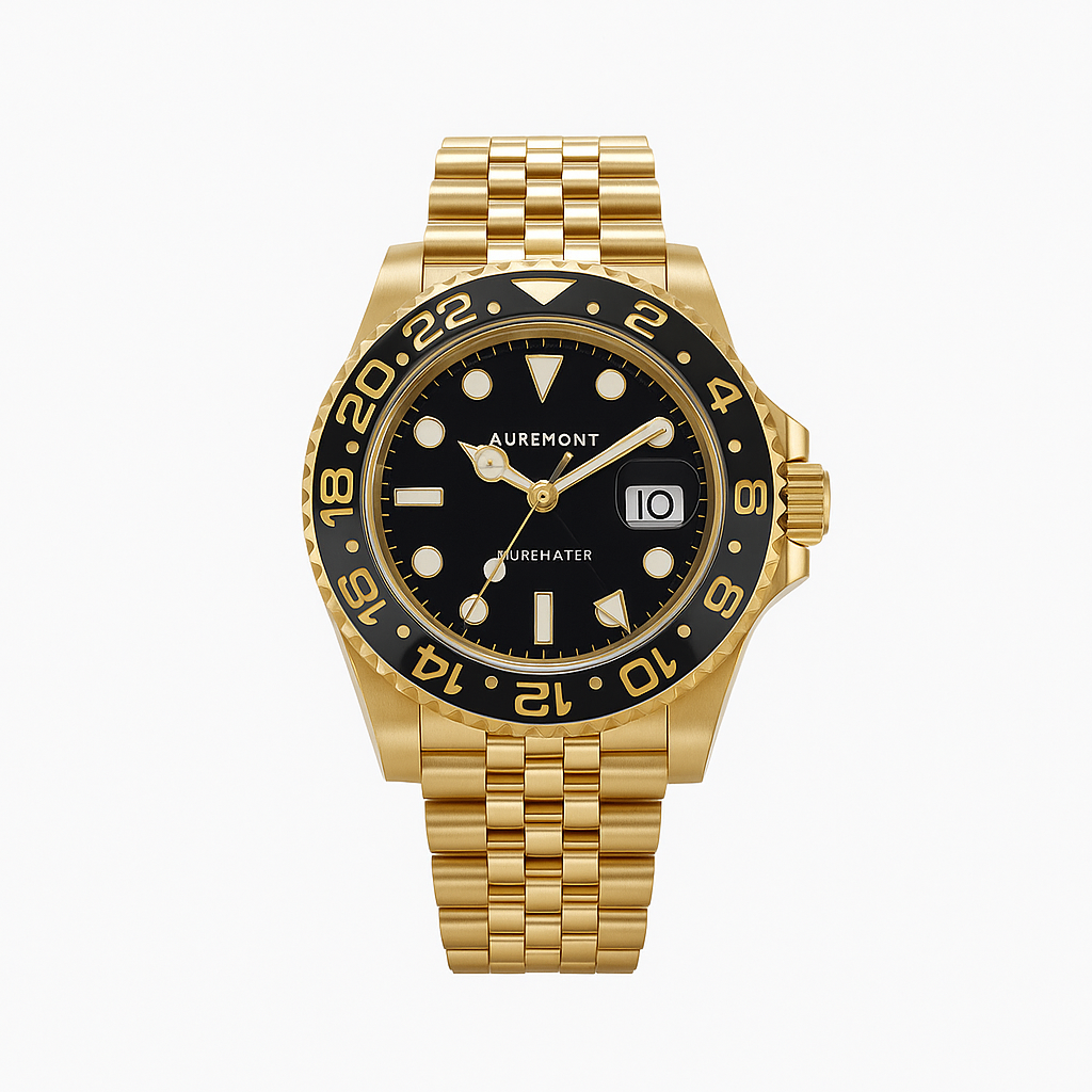Rolex GMT-Master II 3285 V3 – AAA+ 126718GRNR Yellow Gold Black Dial Jubilee (2023)