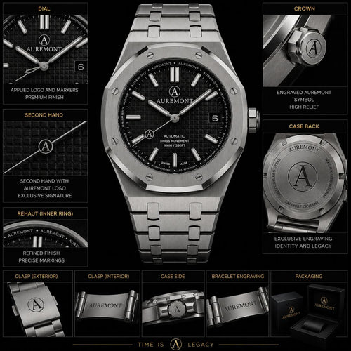 AUREMONT Ocean Diver 40mm – Black