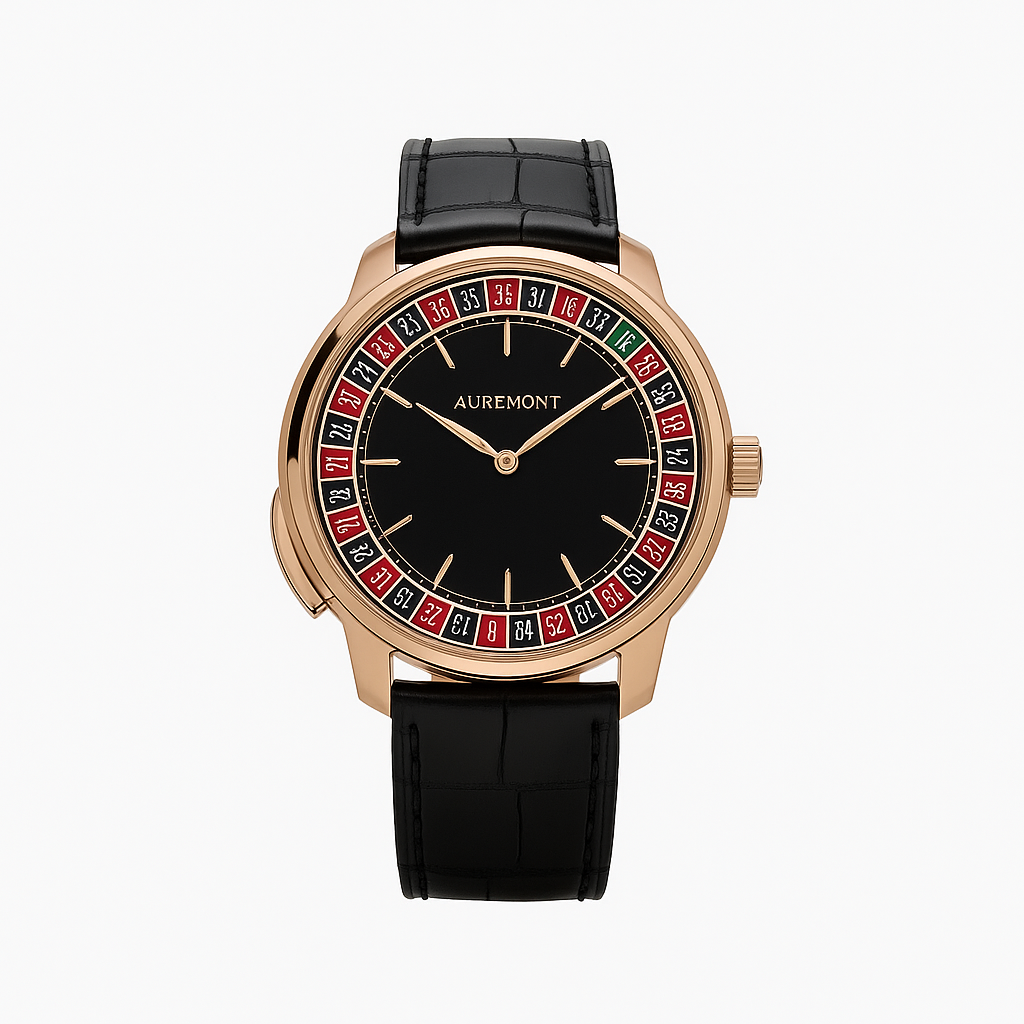 Jacob & Co. 'The Casino Tourbillon' CA100.40.AA.AA.ABALA Rose Gold Black Onyx Dial Limited Edition