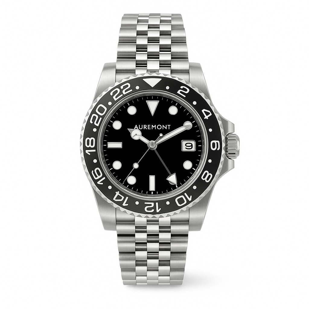 Rolex GMT-Master II 3285 V3 – AAA+ 126710GRNR 'Bruce Wayne' Stainless Steel Black Dial Jubilee