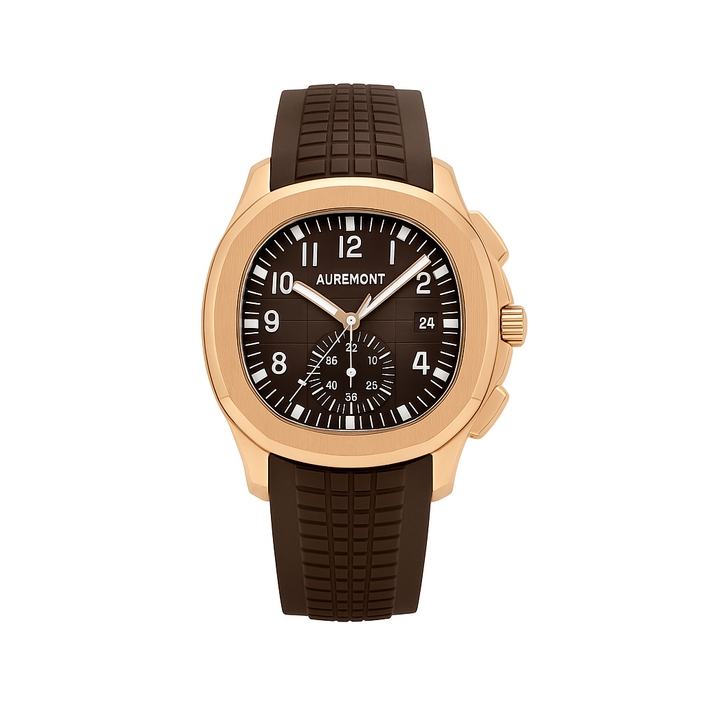Patek Philippe Aquanaut 5968R-001 Chronograph Rose Gold Brown Dial